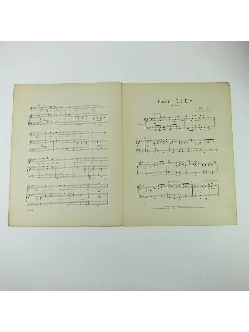 Sheet Music Dear Old Pal of Mine Gitz Rice John McCormack Robe WWI Antique 1918
